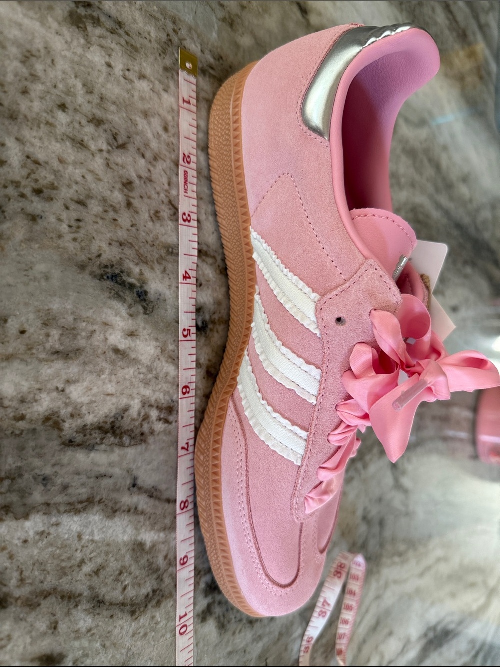 NWT adidas Samba Pink Satin and White Ruffle - Picture 16 of 16